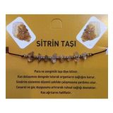 Berra Sifa Doğal Taş Ayarlanabilir Sitrin Taşı Bileklik