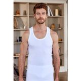 Berrak 1015 Spor Beyaz Erkek Atlet Ribana Rambo %100 Cotton Pamuk?
