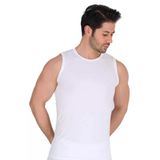 Berrak 1026 Elestan Kolsuz Body 3'lü Beyaz Erkek Atlet