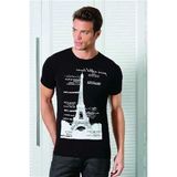 Berrak 1043 Beyaz Kule Baskılı Erkek T-shirt