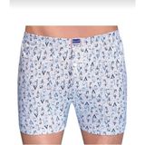 Berrak 1053 Desenli %100 Pamuklu 4'lü Paket Çoklu Erkek Boxer