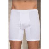 Berrak 1055 Paçalı 10'lu Paket Beyaz Erkek Boxer