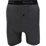 Berrak 1059 Likralı Düğmeli 6'lı Füme Erkek Boxer