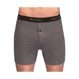 Berrak 1059 Likralı Düğmeli Uzun Paçalı 4'lü Füme Erkek Boxer