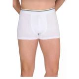 Berrak 1097 Likralı Düz 12'li Beyaz Erkek Boxer