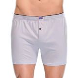 Berrak 1099 Düğmeli Penye 6'lı Beyaz Erkek Boxer