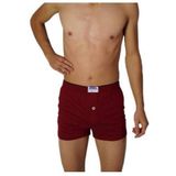 Berrak 1099 Pamuklu Geniş Kesim 5'li Paket Bordo Erkek Boxer