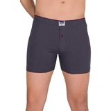 Berrak 1099 Penye Pamuklu Düğmeli 3'lü Füme Erkek Boxer