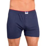 Berrak 12 Adet Lacivert Renk Penye Boxer Mavi S