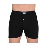 Berrak 2 Adet Berrak 1099 Düğmeli Erkek Boxer %100 Pamuk Penye Boxer Abani Classic - 4XL - Siyah