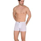 Berrak 3 Adet Beyaz Renk İnce Kemerli Modal Boxer Beyaz S