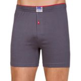 Berrak 3 Adet Füme Renk Penye Boxer Gri XL