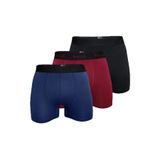 Berrak 3'lü Modal Kalın Kemerli Likralı Boxer, 2XL, 44763, SİYAH-BORDO-LACİVERT, erkek