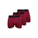 Berrak 3'lü Modal Kalın Kemerli Likralı Boxer, 3XL, 44763, BORDO, erkek