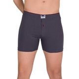Berrak 3'lü Renk Geniş Kesim%100 Pamuklu Düğmeli Boxer, 2XL, 1099-3, FÜME, erkek