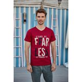 Berrak 4074 Erkek T-Shirt - L - Bordo