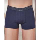 Berrak 4475 Çizgili 3 Adet Lacivert Erkek Boxer