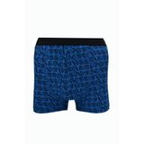 Berrak 4480 Desenli Likralı Penye Erkek Boxer