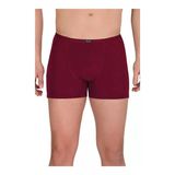 Berrak 4488 Modal İnce Kemer 3'lü Bordo Erkek Boxer