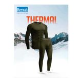 Berrak Bisiklet Yaka Uzun Kol Alt-Üst Thermal Takım-İçlik, XL, 760, Haki, Erkek