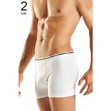 Berrak ELF568BER10972 Beyaz 2'Li Paket Likralı Erkek Boxer