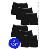BERRAK ERKEK 6'LI BOXER%95 PAMUK-SİYAH-L