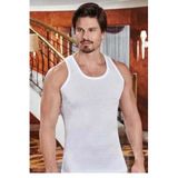 Berrak Erkek Askılı Atlet,%100 Pamuk, Beyaz, 2XL, 3 Adet Set
