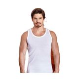 Berrak Erkek Askılı Atlet,%100 Pamuk, Beyaz, 3XL Beden