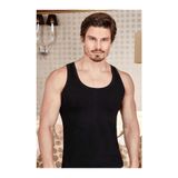 Berrak Erkek Askılı Atlet,%95 Pamuk%5 Elastan, Klasik Slim Fit, Siyah, L Beden