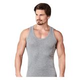 Berrak Erkek Atlet, Gri, L Beden,%70 Polyester%30 Pamuk, Regular Kalıp, 4'lü Set
