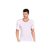 Berrak Erkek Beyaz Açık Yaka Fanila, 2XL Beden