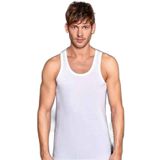 Berrak Erkek Beyaz Atlet Penye, 2XL Beden, 6'lı Set