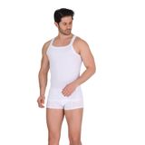 Berrak Erkek Beyaz Kaşkorse Atlet, 6'lı Set, S Beden