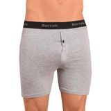 Berrak Erkek Boxer, 3'lü Paket, Gri, M Beden, Düğmeli, Likralı