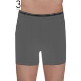 Berrak Erkek Boxer, Antrasit, 3'lü Paket, Likralı, XL Beden