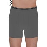 Berrak Erkek Boxer, Antrasit, 3'lü Paket, Likralı, XL Beden