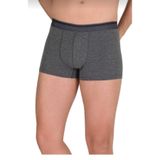 Berrak Erkek Boxer, Antrasit, M Beden, 6'lı Paket,%95 Pamuk, Likralı