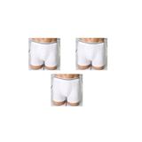 Berrak Erkek Boxer, Beyaz, 3 Adet, S Beden