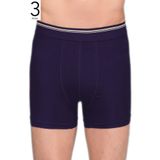 Berrak Erkek Boxer, Lacivert, 3'lü Paket, Likralı, M Beden