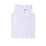 Berrak Erkek Çocuk Atlet, 2'li Set, Bisiklet Yaka,%100 Pamuk, Beyaz, 2-4 Yaş