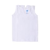 Berrak Erkek Çocuk Atlet, 2'li Set, Bisiklet Yaka,%100 Pamuk, Beyaz, 5-6 Yaş