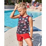 Berrak Erkek Çocuk Pijama Takımı - Kırmızı - Lacivert - 7 - 8 Yaş