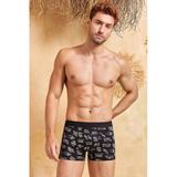 Berrak Erkek Likralı Desenli Boxer 4480 - 6 Adet 2Xl Karışık Renk