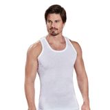 Berrak Erkek Pamuklu Penye Atlet, 4'lü Set, Beyaz, 2XL Beden