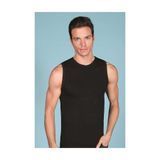 Berrak Erkek Siyah Elastan Kolsuz Bisiklet Yaka Spor Atlet, 3'lü Set, XL Beden