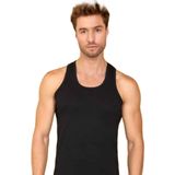 Berrak Erkek Siyah Klasik Pamuklu Atlet, 6'lı Set, 2XL Beden