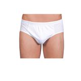 Berrak Erkek Slip Külotu, Pamuklu, 6'lı Paket, Beyaz, 2XL