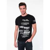 Berrak Erkek Yazı Baskılı T-shirt 1046 Beyaz L