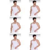 Berrak Erkek Yazlık İnce Askılı Fitilli Kaşkorse Atlet Pamuklu 6'Lı Paket