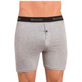 Berrak İç Giyim Erkek Düğmeli Likralı Uzun Paçalı Boxer 5li Paket Gri L